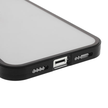 Metal Frame + Double-sided Tempered Glass Full Coverage Magnetic Absorption Phone Shell Case for iPhone 13 Pro Max 6.7 inch