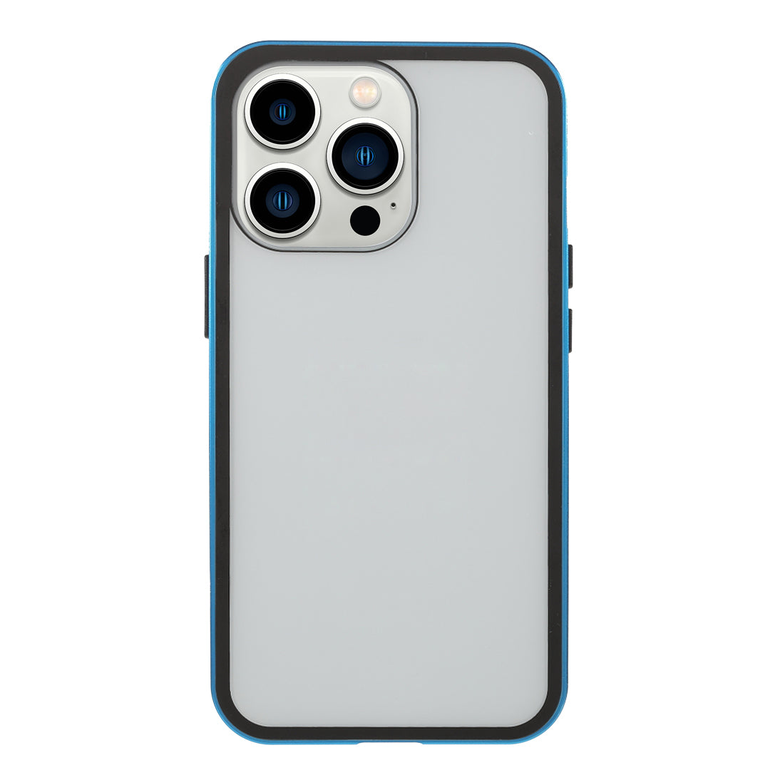 Metal Frame + Double-sided Tempered Glass Full Coverage Magnetic Absorption Phone Shell Case for iPhone 13 Pro Max 6.7 inch