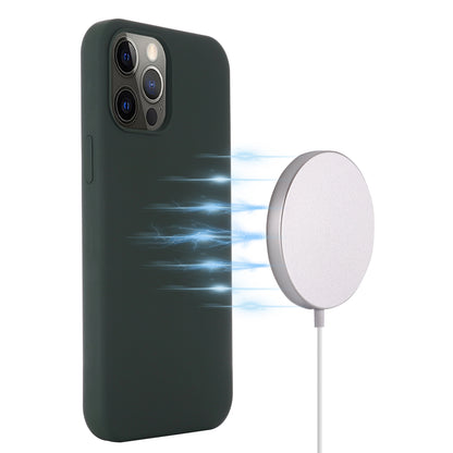 Compatible with MagSafe Liquid Silicone Magnetic Absorption Phone Shell Cellphone Protection Case for iPhone 13 Pro Max 6.7 inch