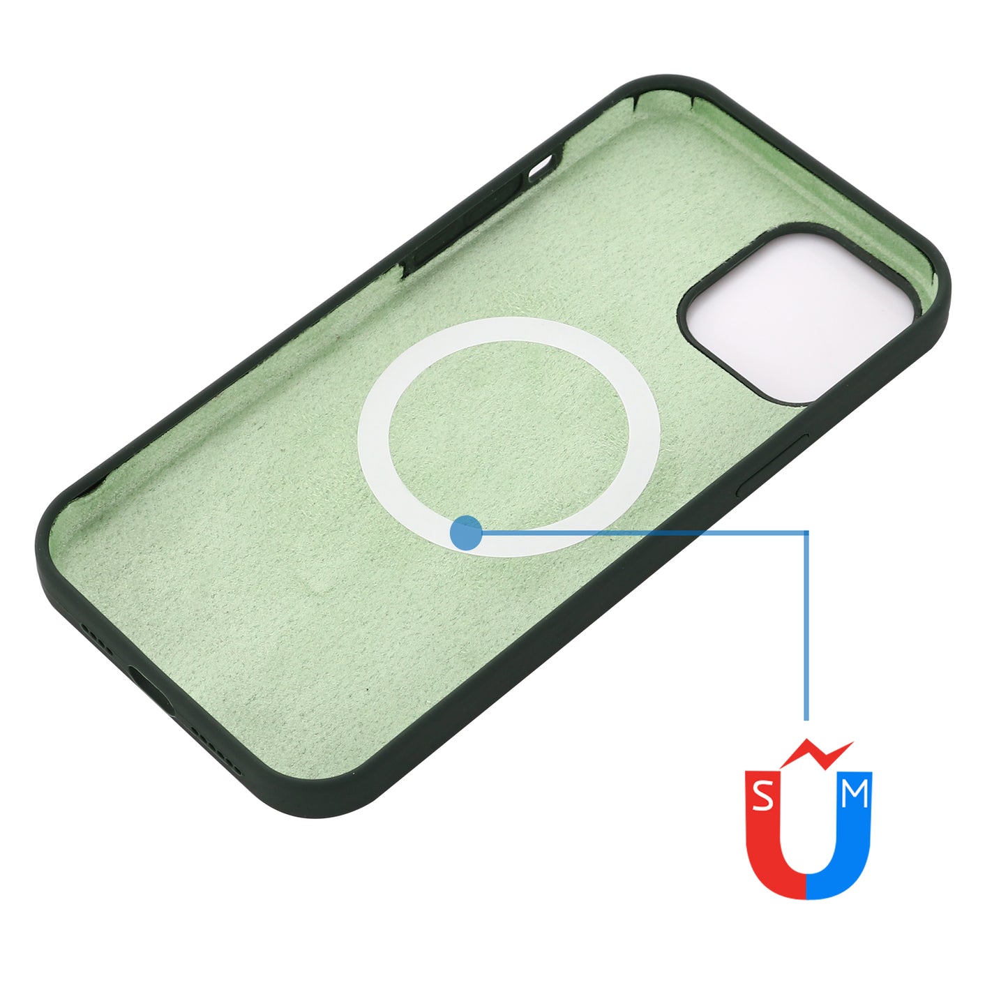 Compatible with MagSafe Liquid Silicone Magnetic Absorption Phone Shell Cellphone Protection Case for iPhone 13 Pro Max 6.7 inch