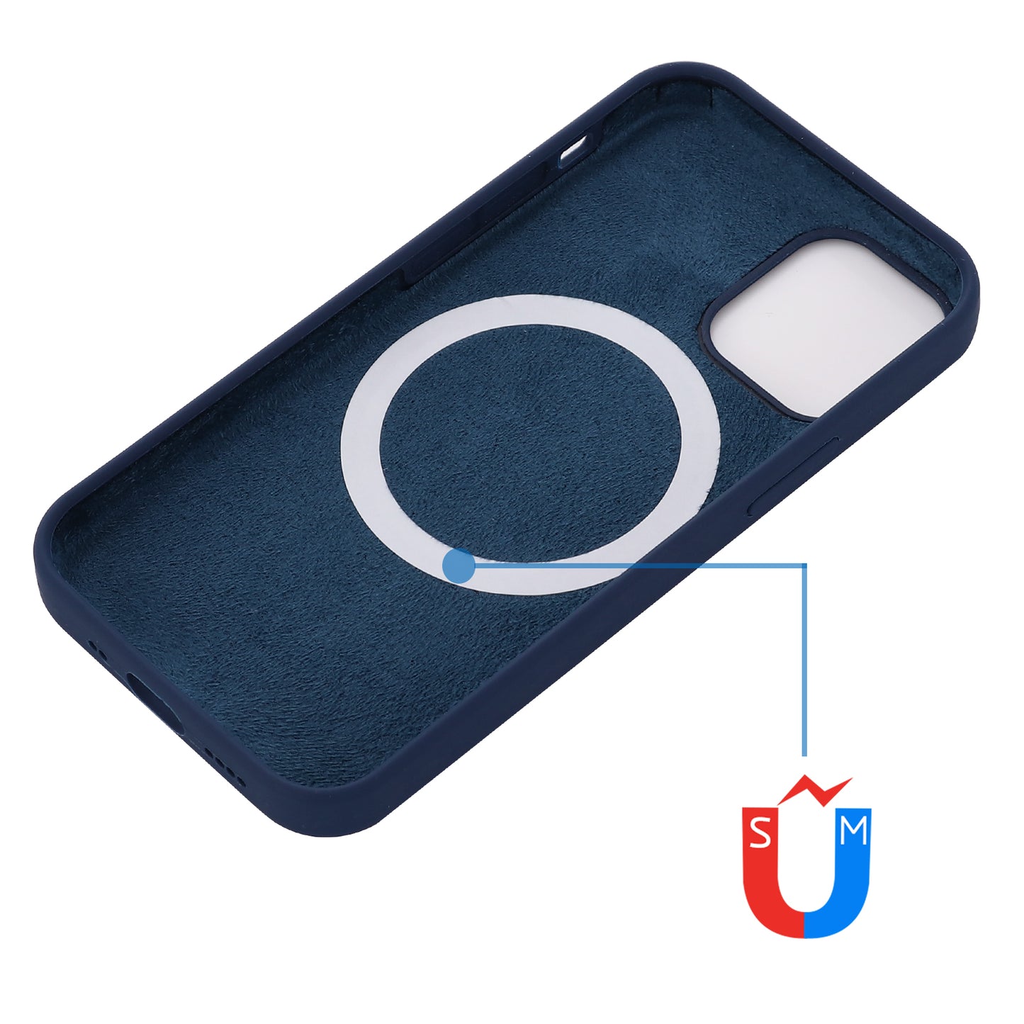 Compatible with MagSafe Liquid Silicone Magnetic Absorption Phone Shell Cellphone Protection Case for iPhone 13 Pro Max 6.7 inch