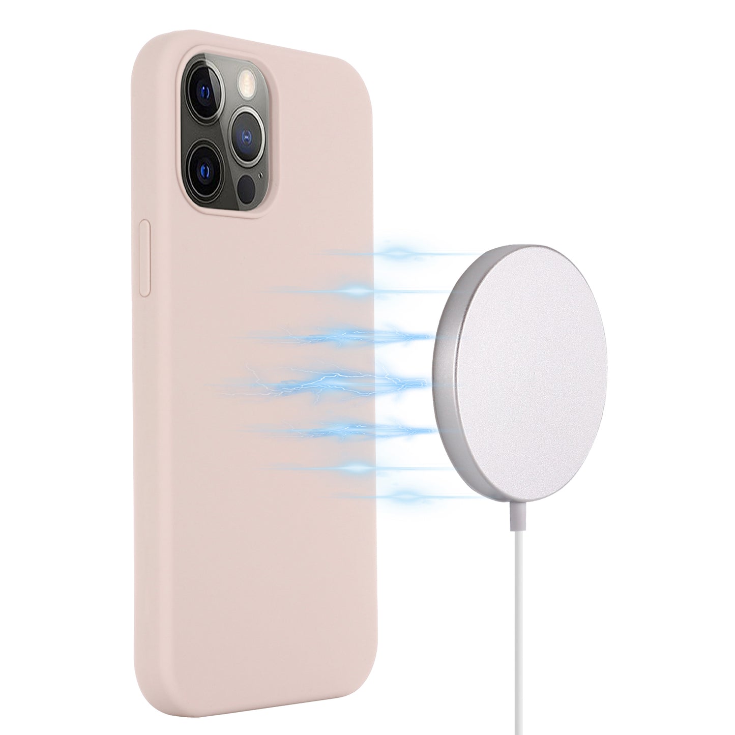Compatible with MagSafe Liquid Silicone Magnetic Absorption Phone Shell Cellphone Protection Case for iPhone 13 Pro Max 6.7 inch