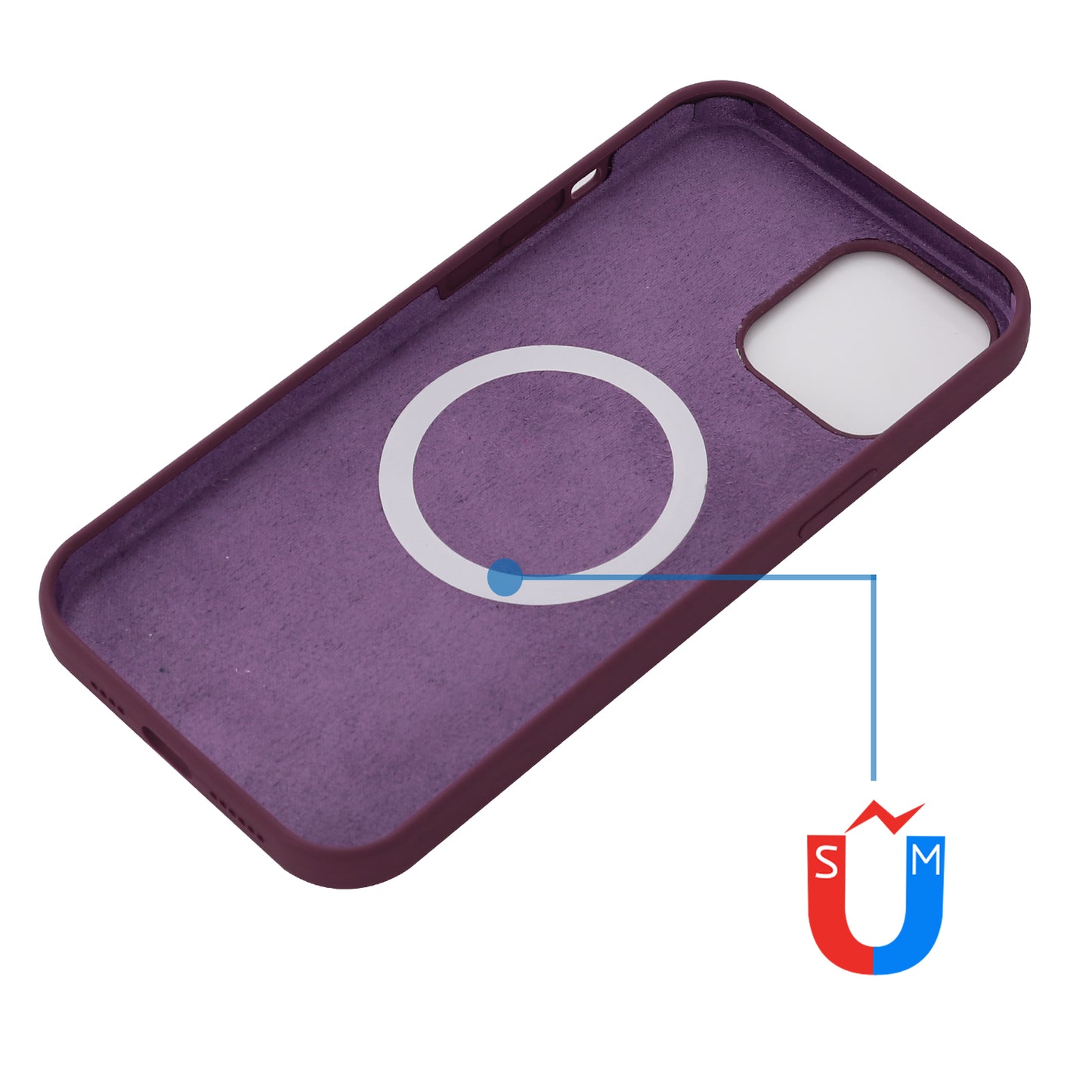 Compatible with MagSafe Liquid Silicone Magnetic Absorption Phone Shell Cellphone Protection Case for iPhone 13 Pro Max 6.7 inch