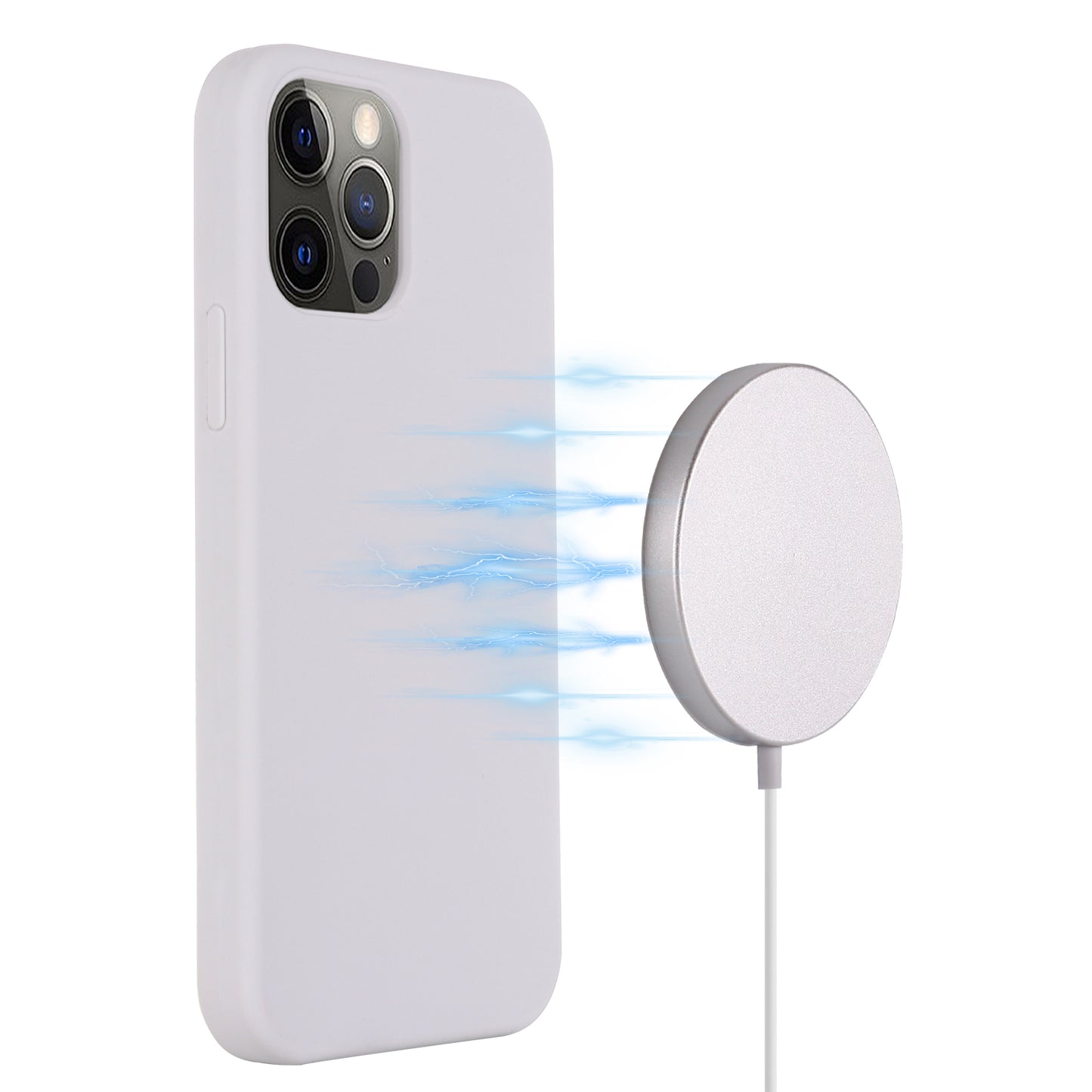 Compatible with MagSafe Liquid Silicone Magnetic Absorption Phone Shell Cellphone Protection Case for iPhone 13 Pro Max 6.7 inch