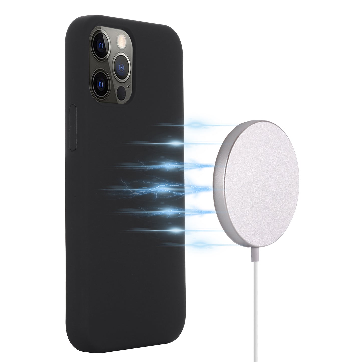 Compatible with MagSafe Liquid Silicone Magnetic Absorption Phone Shell Cellphone Protection Case for iPhone 13 Pro Max 6.7 inch