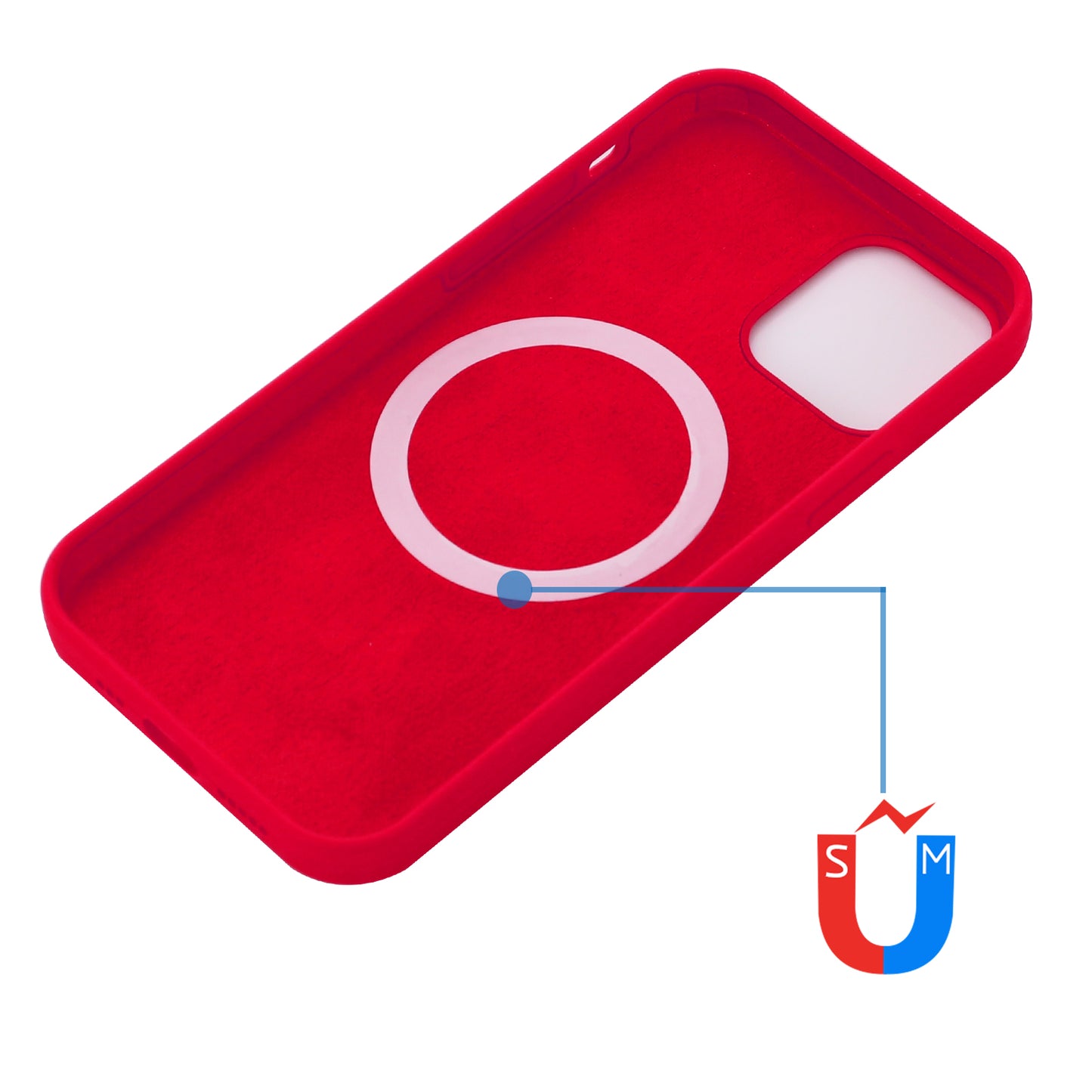Compatible with MagSafe Liquid Silicone Magnetic Absorption Phone Shell Cellphone Protection Case for iPhone 13 Pro Max 6.7 inch