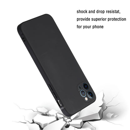 Slim Precise Cutout Ultra Soft TPU Straight Edge Shockproof Protective Case for iPhone 13 Pro Max 6.7 inch