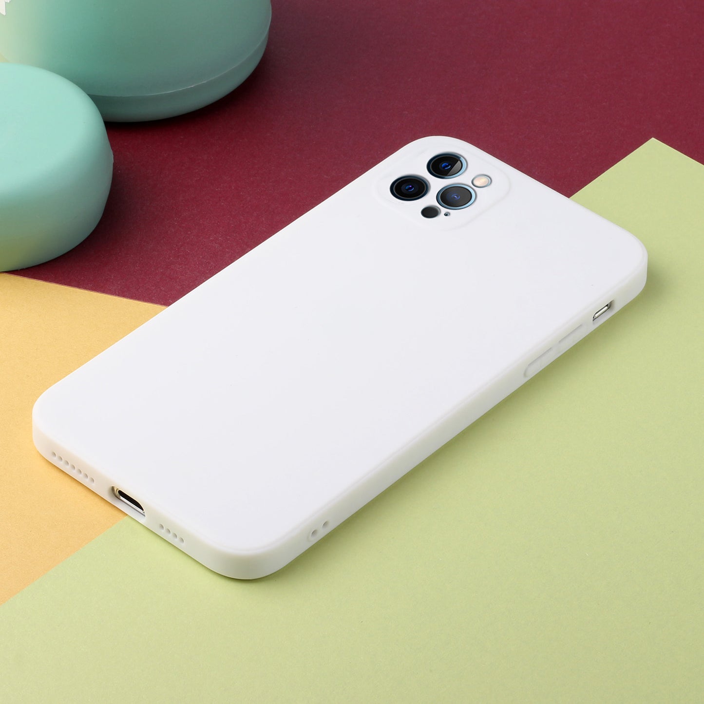 Slim Precise Cutout Ultra Soft TPU Straight Edge Shockproof Protective Case for iPhone 13 Pro Max 6.7 inch