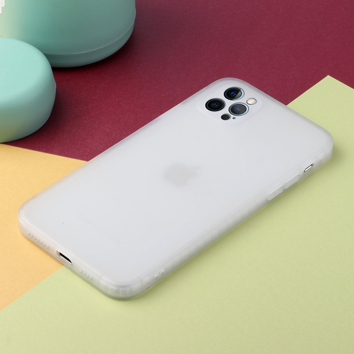 Slim Precise Cutout Ultra Soft TPU Straight Edge Shockproof Protective Case for iPhone 13 Pro Max 6.7 inch