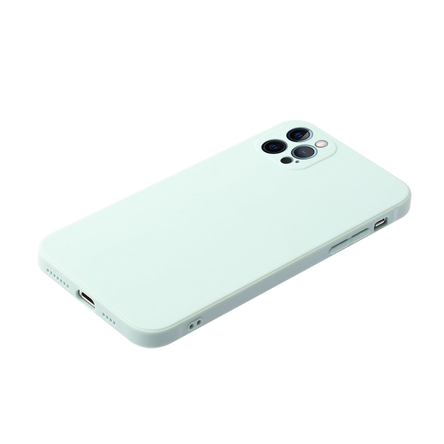 Slim Precise Cutout Ultra Soft TPU Straight Edge Shockproof Protective Case for iPhone 13 Pro Max 6.7 inch