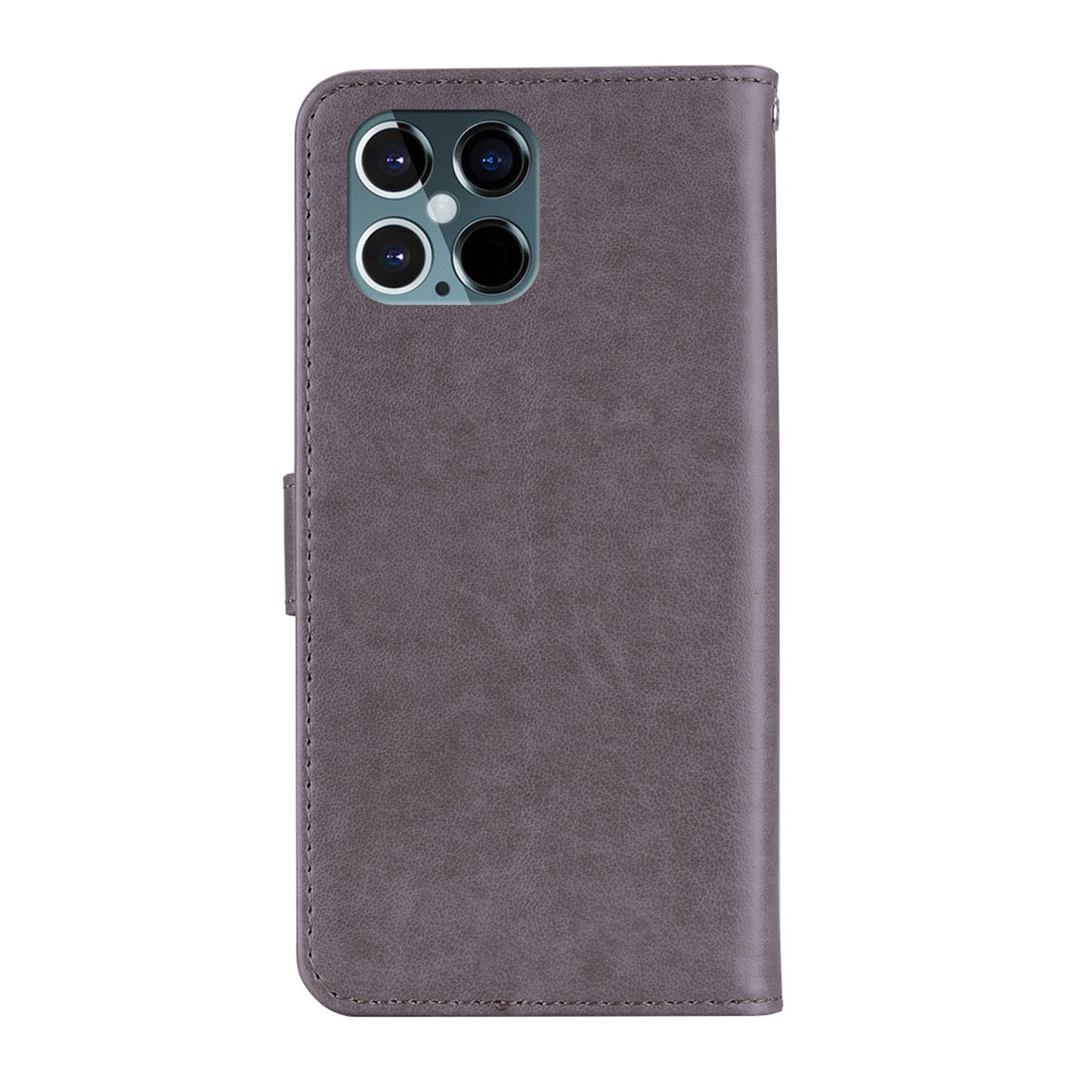 Imprinted Owl Flower PU Leather Phone Stand Case Wallet Shell for iPhone 13 Pro Max 6.7 inch