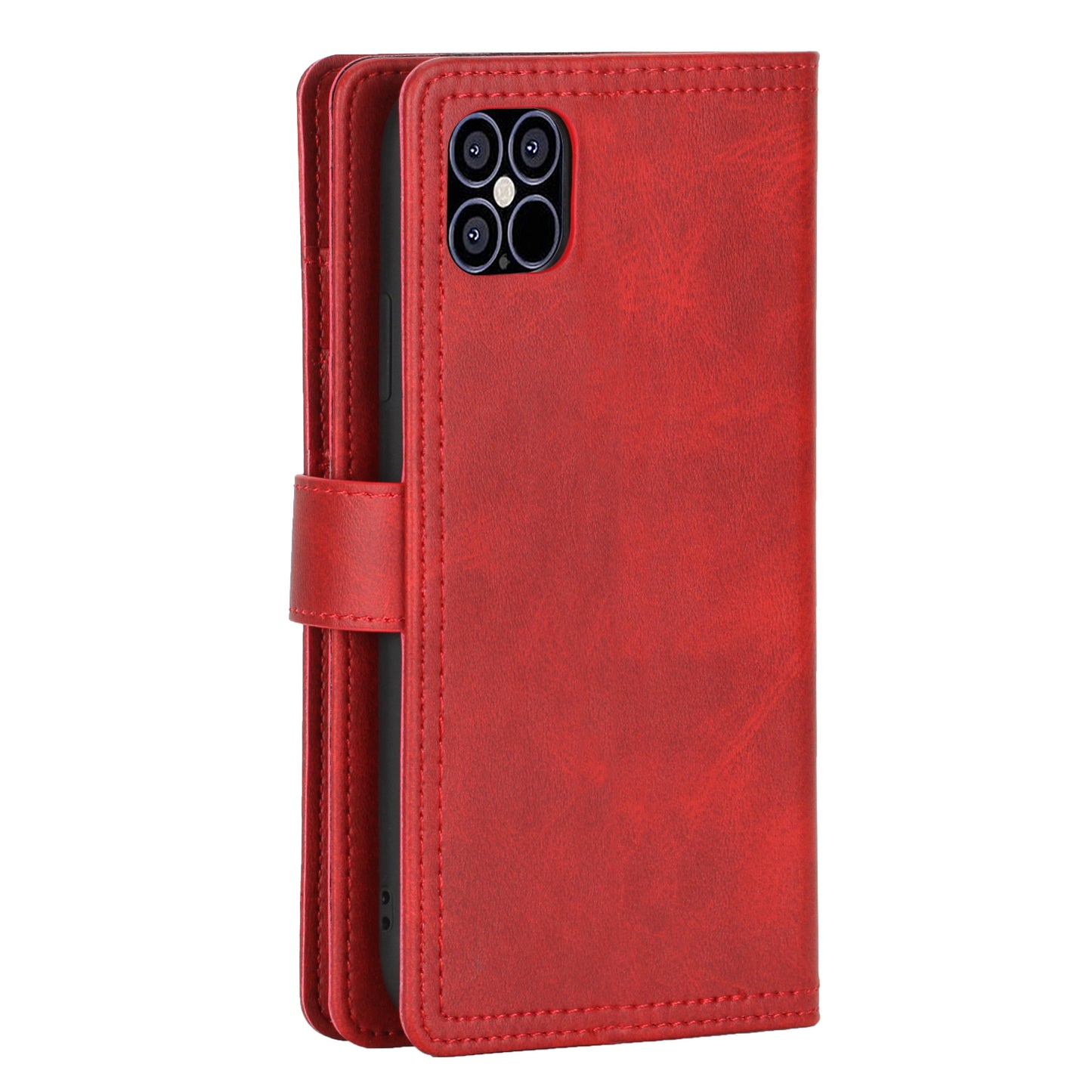 Full Protection Split Leather Phone Shell Case with Multiple Card Slots for iPhone 13 Pro 6.1 inch
