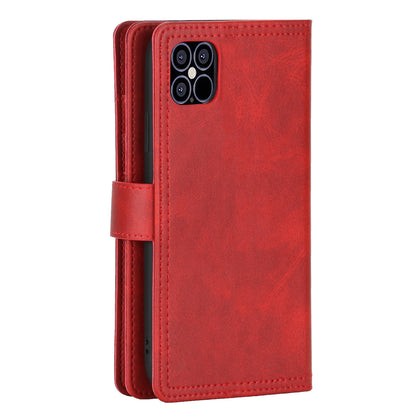 Full Protection Split Leather Phone Shell Case with Multiple Card Slots for iPhone 13 Pro 6.1 inch