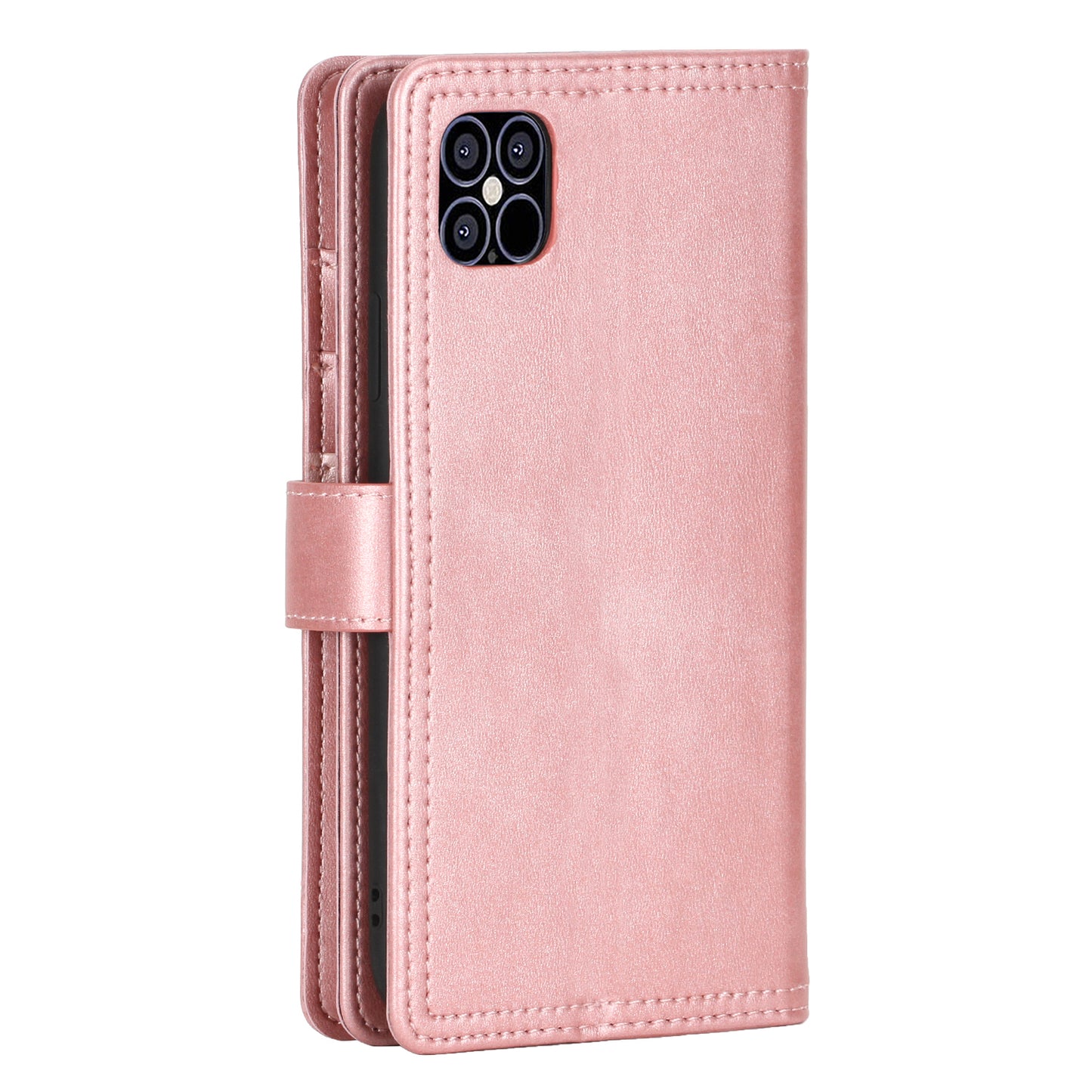 Full Protection Split Leather Phone Shell Case with Multiple Card Slots for iPhone 13 Pro 6.1 inch
