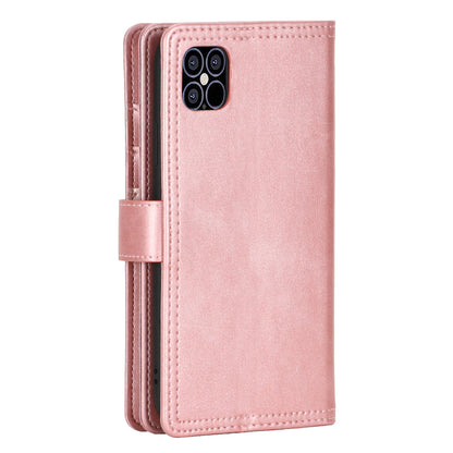 Full Protection Split Leather Phone Shell Case with Multiple Card Slots for iPhone 13 Pro 6.1 inch