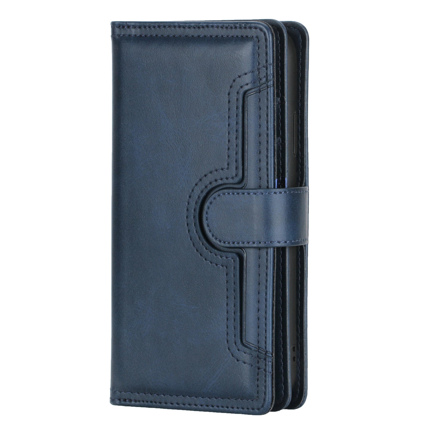 Full Protection Split Leather Phone Shell Case with Multiple Card Slots for iPhone 13 Pro 6.1 inch