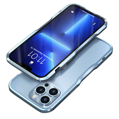LUPHIE Shockproof Metal Frame Armor Bumper Case for iPhone 13 Pro Max 6.7 inch