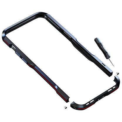 LUPHIE Drop Protection Ultra Thin Aluminum Metal Bumper Cover for iPhone 13 Pro 6.1 inch