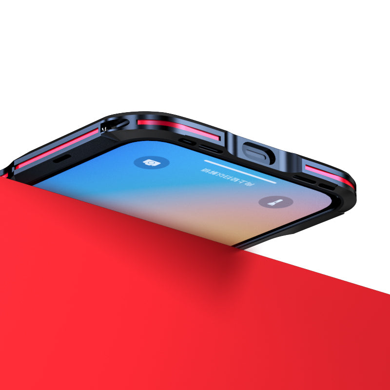 LUPHIE Drop Protection Ultra Thin Aluminum Metal Bumper Cover for iPhone 13 Pro 6.1 inch