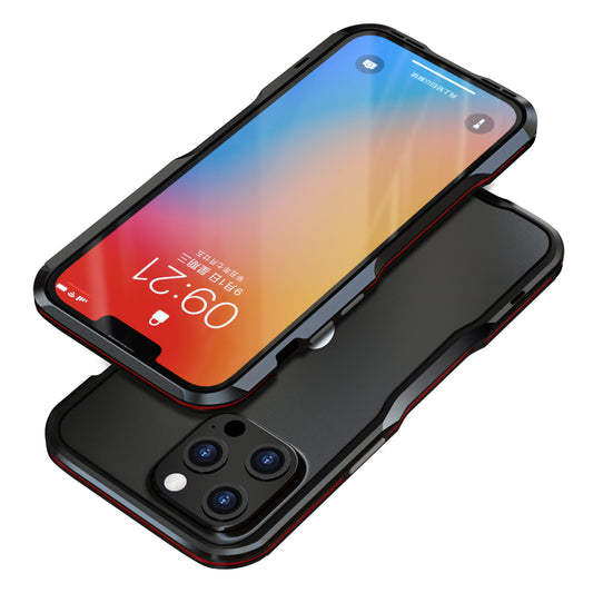 LUPHIE Drop Protection Ultra Thin Aluminum Metal Bumper Cover for iPhone 13 Pro 6.1 inch