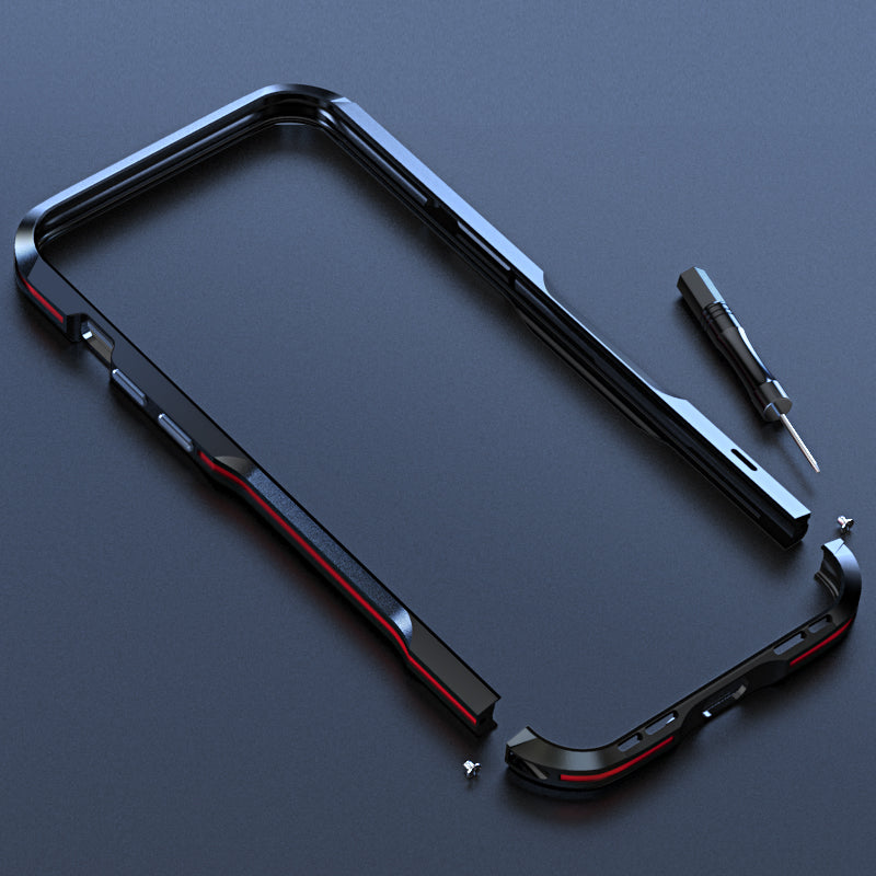 LUPHIE Drop Protection Ultra Thin Aluminum Metal Bumper Cover for iPhone 13 Pro 6.1 inch