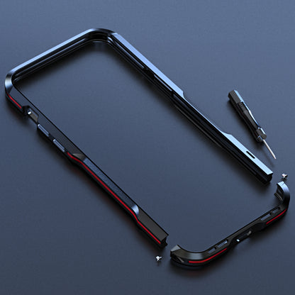 LUPHIE Drop Protection Ultra Thin Aluminum Metal Bumper Cover for iPhone 13 Pro 6.1 inch