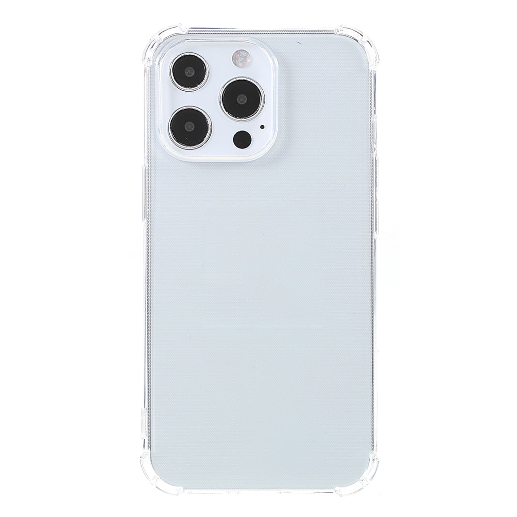 Scratch-Resistant Four Corners Cushioned Transparent TPU Phone Cover Shell for iPhone 13 Pro 6.1 inch
