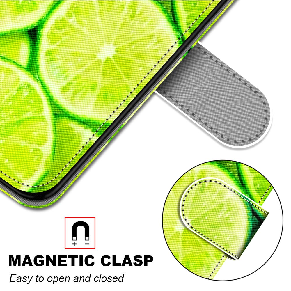 Pattern Printing Wallet Stand Leather Case Phone Shell for iPhone 13 Pro 6.1 inch