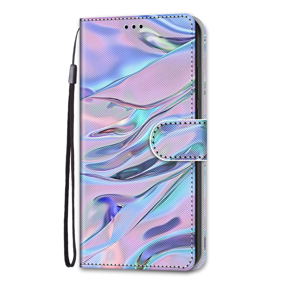 Pattern Printing Wallet Stand Leather Case Phone Shell for iPhone 13 Pro 6.1 inch