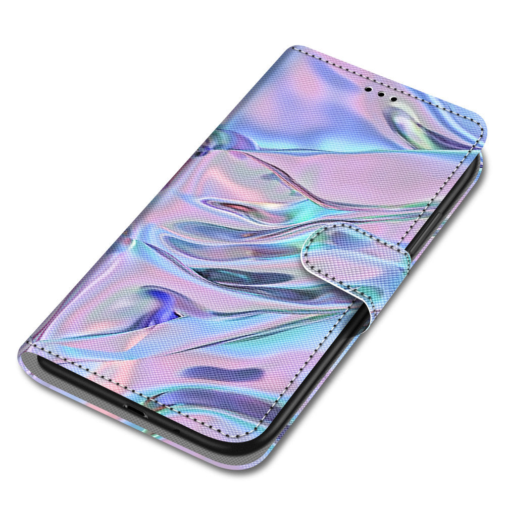 Pattern Printing Wallet Stand Leather Case Phone Shell for iPhone 13 Pro 6.1 inch