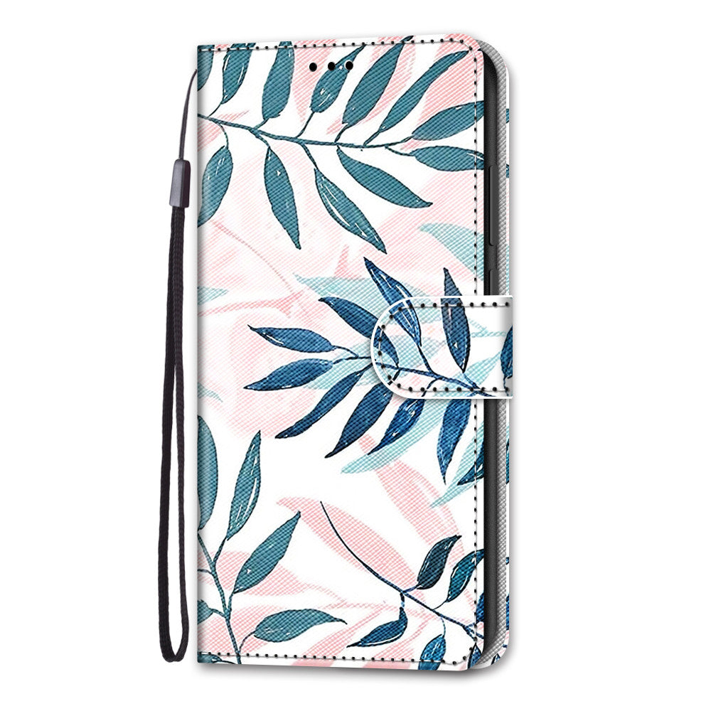 Pattern Printing Wallet Stand Leather Case Phone Shell for iPhone 13 Pro 6.1 inch