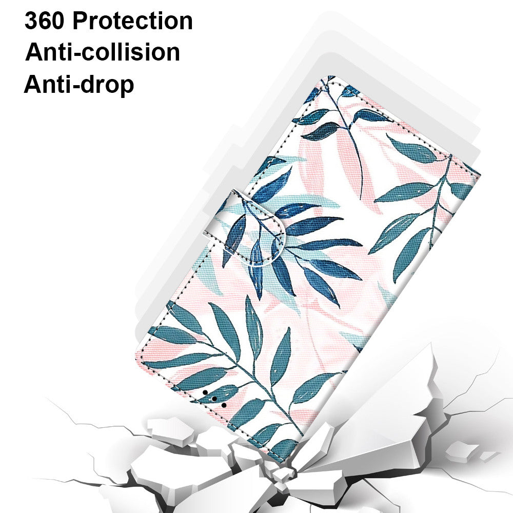 Pattern Printing Wallet Stand Leather Case Phone Shell for iPhone 13 Pro 6.1 inch