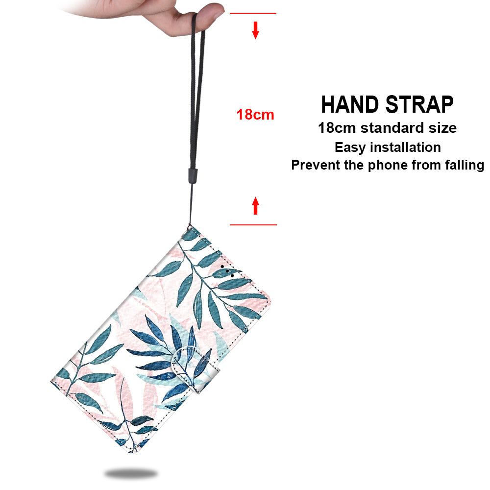 Pattern Printing Wallet Stand Leather Case Phone Shell for iPhone 13 Pro 6.1 inch