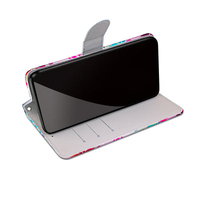 Pattern Printing Wallet Stand Leather Case Phone Shell for iPhone 13 Pro 6.1 inch