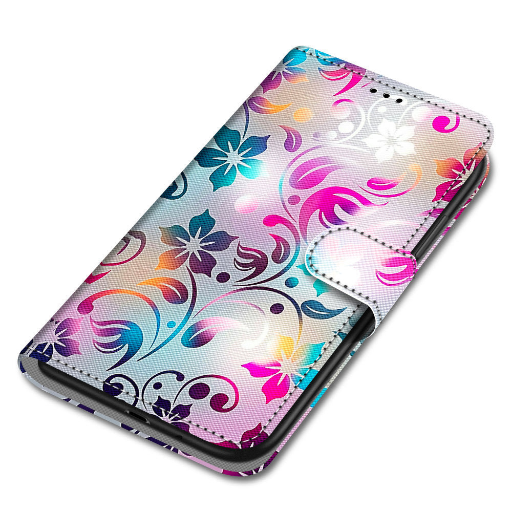 Pattern Printing Wallet Stand Leather Case Phone Shell for iPhone 13 Pro 6.1 inch
