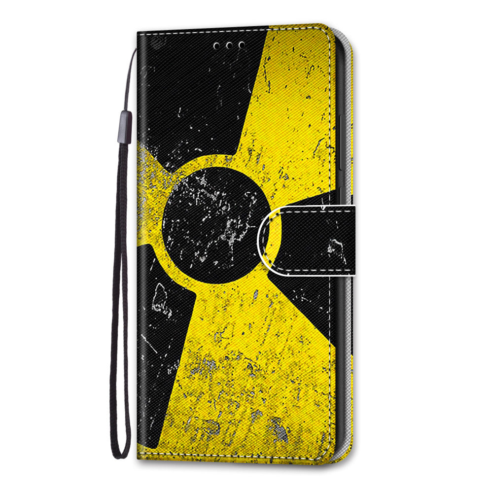 Pattern Printing Wallet Stand Leather Case Phone Shell for iPhone 13 Pro 6.1 inch