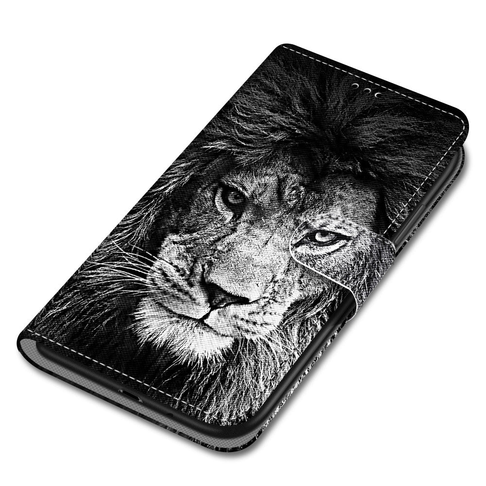Pattern Printing Wallet Stand Leather Case Phone Shell for iPhone 13 Pro 6.1 inch