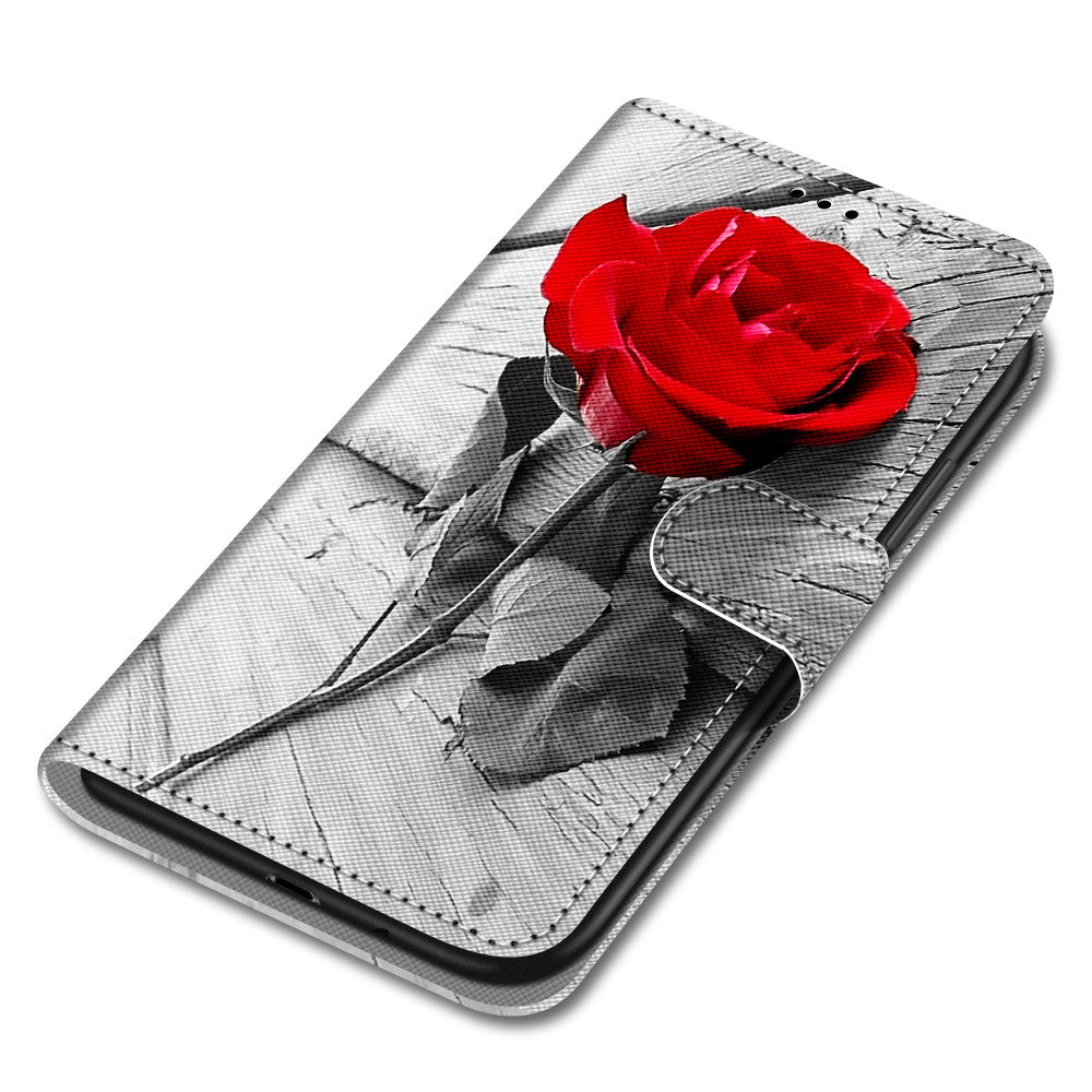 Pattern Printing Wallet Stand Leather Case Phone Shell for iPhone 13 Pro 6.1 inch