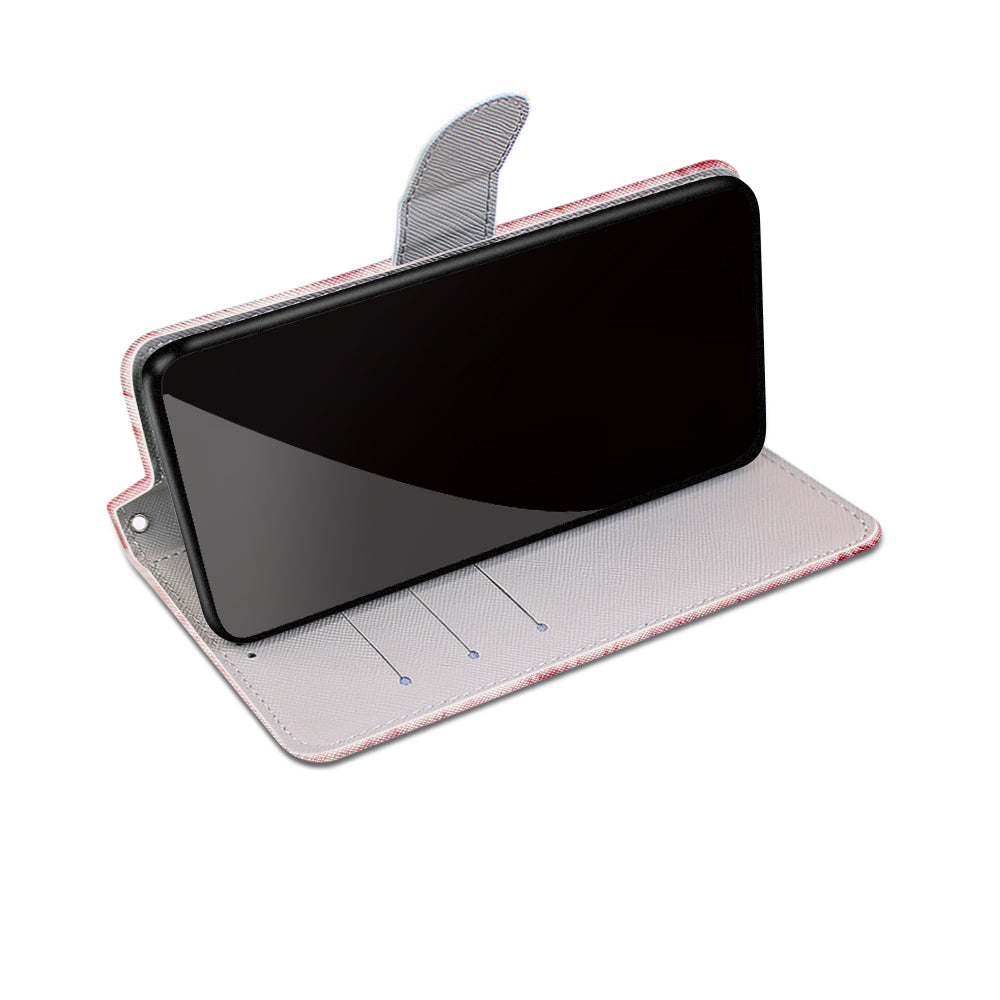 Pattern Printing Wallet Stand Leather Case Phone Shell for iPhone 13 Pro 6.1 inch