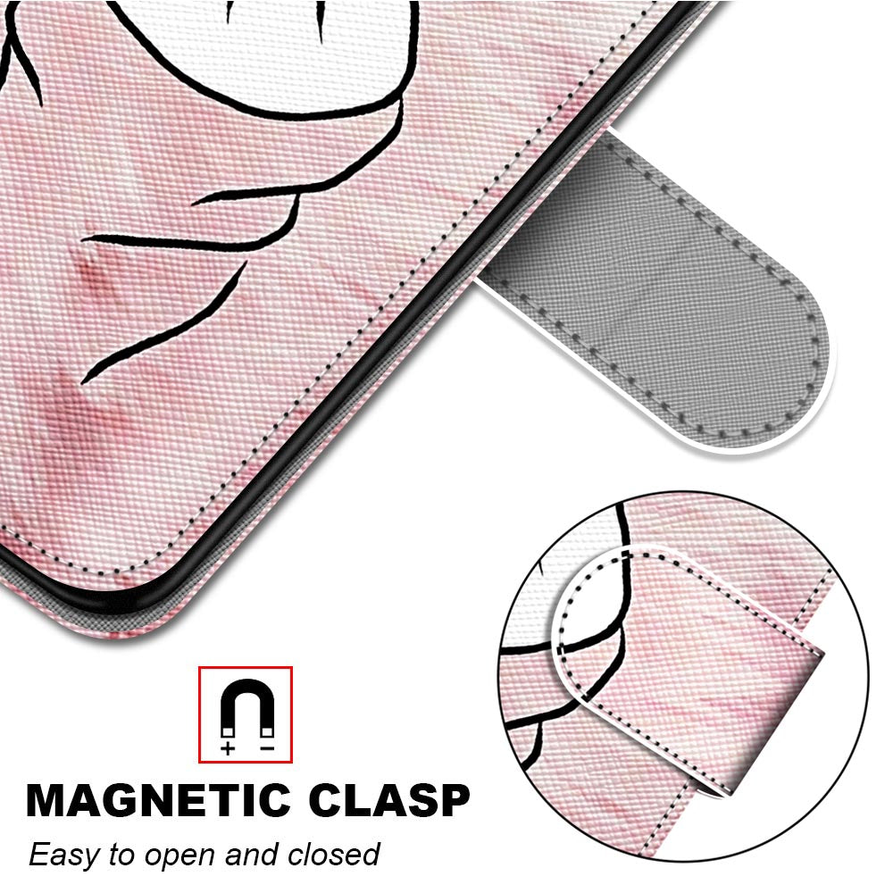 Pattern Printing Wallet Stand Leather Case Phone Shell for iPhone 13 Pro 6.1 inch