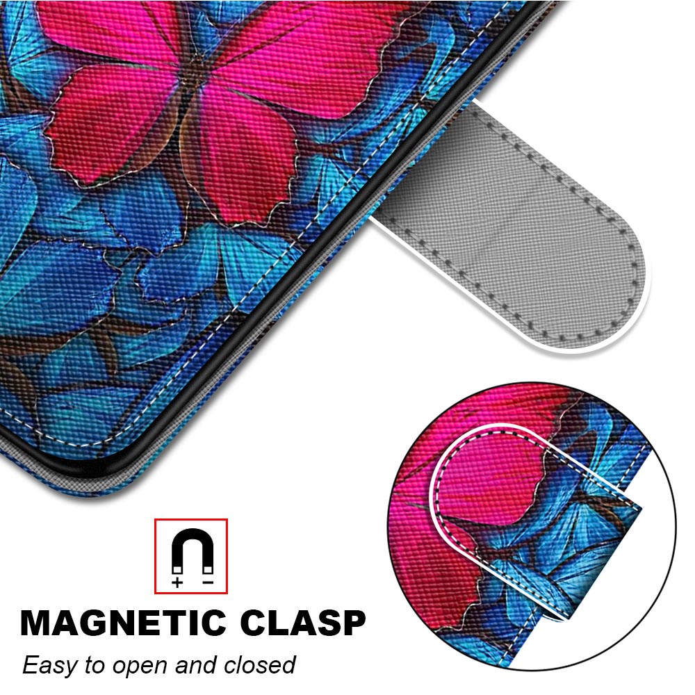 Pattern Printing Wallet Stand Leather Case Phone Shell for iPhone 13 Pro 6.1 inch