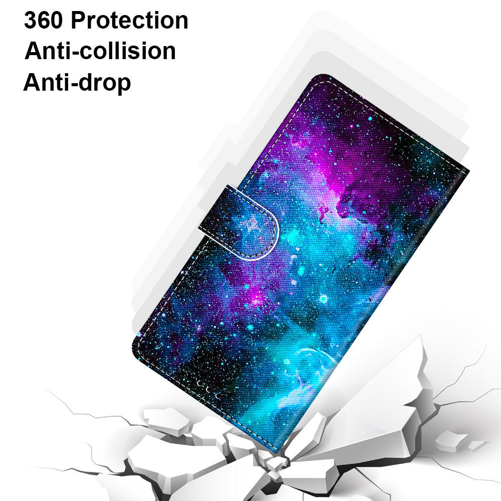 Pattern Printing Wallet Stand Leather Case Phone Shell for iPhone 13 Pro 6.1 inch