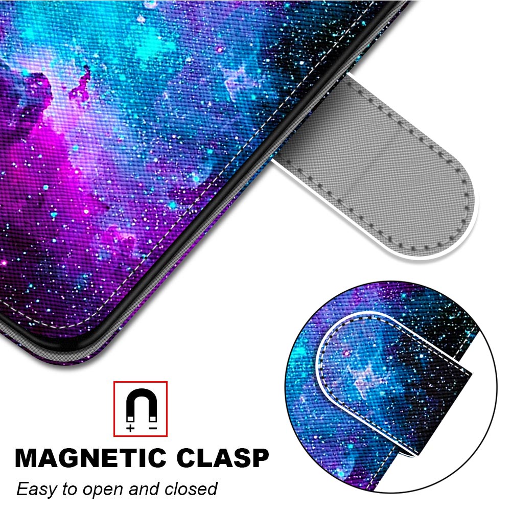 Pattern Printing Wallet Stand Leather Case Phone Shell for iPhone 13 Pro 6.1 inch