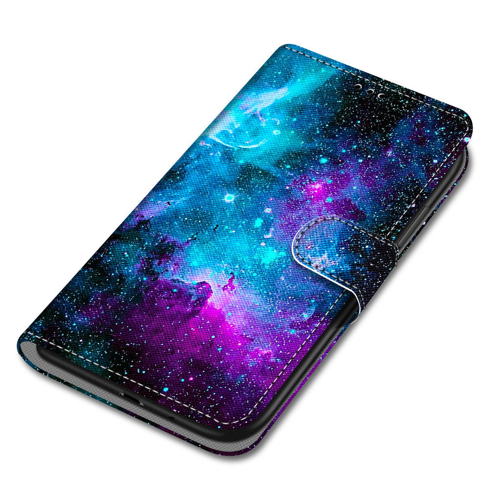Pattern Printing Wallet Stand Leather Case Phone Shell for iPhone 13 Pro 6.1 inch