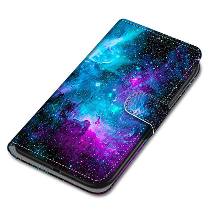 Pattern Printing Wallet Stand Leather Case Phone Shell for iPhone 13 Pro 6.1 inch