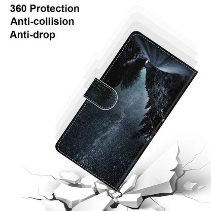 Pattern Printing Folio Flip Anti-Drop Leather Cover Wallet Stand Phone Case with Handy Strap for iPhone 13 Pro 6.1 inch