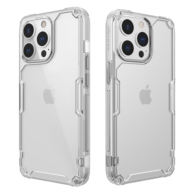 NILLKIN Nature TPU Pro Series Hybrid PC+ TPU Transparent Back Case Cell Phone Cover Protector for iPhone 13 Pro Max 6.7 inch