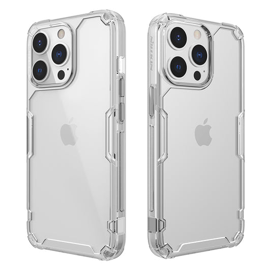 NILLKIN Nature TPU Pro Series Hybrid PC+ TPU Transparent Back Case Cell Phone Cover Protector for iPhone 13 Pro Max 6.7 inch