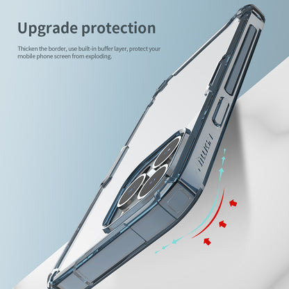NILLKIN Nature TPU Pro Series Hybrid PC+ TPU Transparent Back Case Cell Phone Cover Protector for iPhone 13 Pro Max 6.7 inch