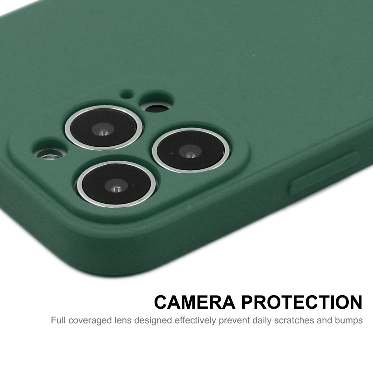 ENKAY HAT PRINCE 2-in-1 Straight Edging Liquid Silicone Phone Cover + 9H 2.5D Tempered Glass Ultra Clear 0.26mm Protector Set for iPhone 13 Pro Max